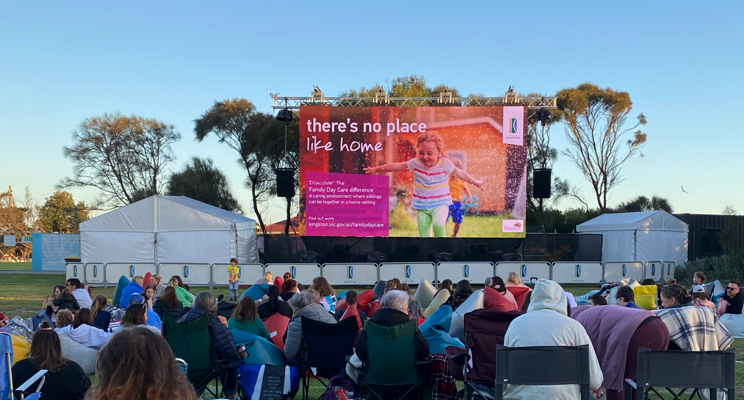 Outdoor Cinema LED Screen Council Event